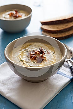 Delicious celeriac soup photo