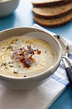 Delicious celeriac soup photo