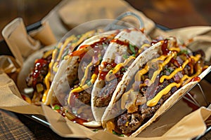 Delicious Cheese-Topped Beef Tacos with Fresh Tomato Salsa