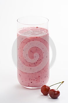 A delicious cherry milkshake