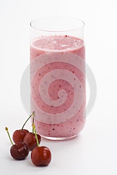 A delicious cherry milkshake