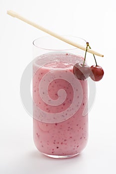 A delicious cherry milkshake