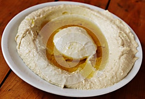 Delicious chick-pea hummus