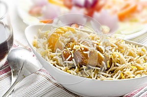 Delicious chicken biriyani