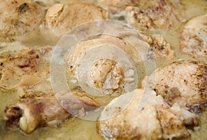 Delicious chicken, cooking