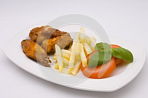 Delicious chicken fingerfood