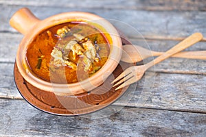 Delicious chicken panang curry