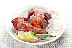 Delicious chicken tandoori -Arabian foods.