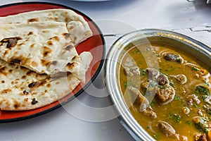 Delicious Chicken Tikka Masala with chapati.