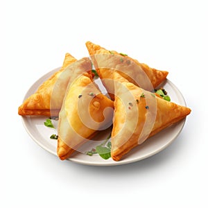 Delicious Chicken Tikka Samosas With Cheese And Green Chillies