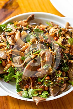 A delicious Chinese dish, cold goose innards