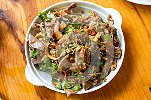 A delicious Chinese dish, cold goose innards
