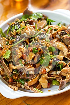 A delicious Chinese dish, cold goose innards