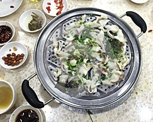 Delicious Chinese Food Macau Macao China Cantonese Cuisine Seafood Steampot Steaming Pot Fresh Shellfish Seafood Clam Hotpot