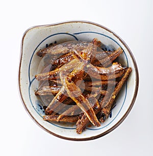 Delicious Chinese food, spicy dried fish