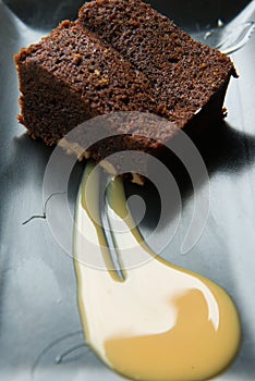 delicious chocolate brownie dessert