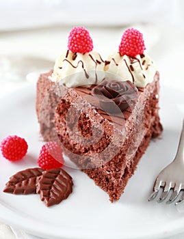 Delicious chocolate cake