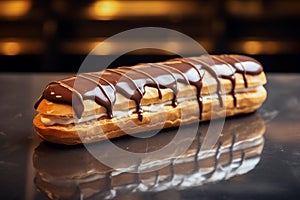 Delicious Chocolate Covered Eclair