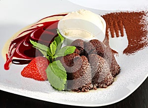 Delicious chocolate dessert