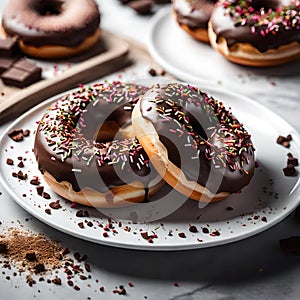 Delicious Chocolate-Dipped Donuts - Irresistible Treats