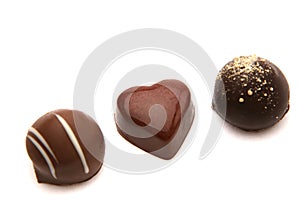 Delicious chocolate pralines