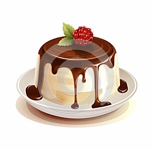 Delicious Chocolate Raspberry Cream Layered With Decadent Chocolate Sauce
