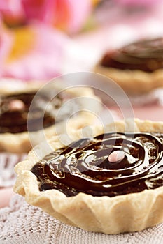 Delicious chocolate tarts