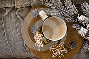 Delicious christmas   gingerbread  delicious   holida  milk y home a cup of coffee festive comfort