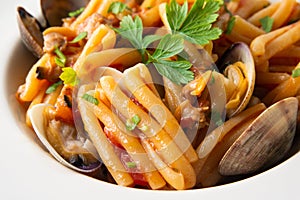 Delicious clam pasta dish