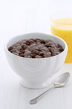 Delicious cocoa cereal