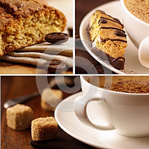 Delicious coffee. Collage