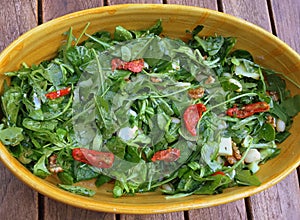Delicious cold salad from natural products