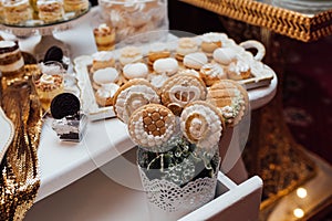 Delicious colored macaroons