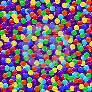 Delicious colorful candies seamless background