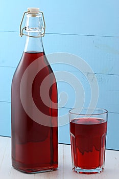 Delicious cranberry juice