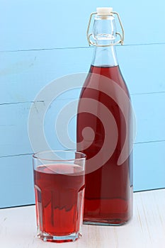 Delicious cranberry juice