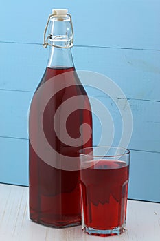 Delicious cranberry juice