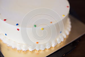 Delicious cream cake.