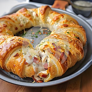 Delicious Crescent Roll Wreath photo