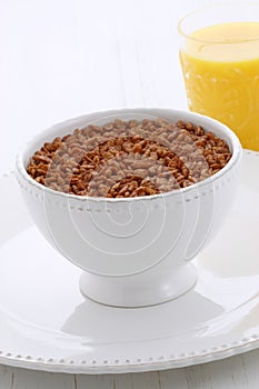 Delicious crisped rice chocolate cereal