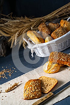 Delicious and crispy breakfast rolls