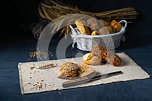 Delicious and crispy breakfast rolls