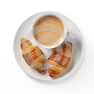 Delicious Croissants And Coffee: A Perfect Morning Treat