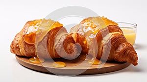 Delicious Croissants With Orange Syrup - A Perfect Breakfast Treat
