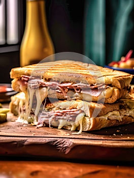 Delicious Cuban Cubano Sandwich photo