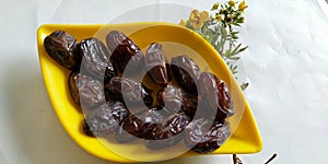 Delicious dates for iftar time. photo