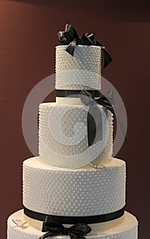 Delicious decorated wedding cake