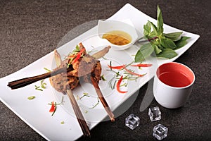 Delicious decorative traditional thai food