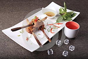 Delicious decorative traditional thai food