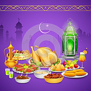 Delicious dishes for Iftar party